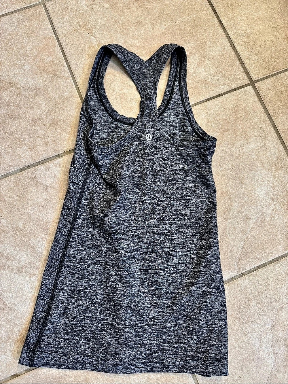 Lululemon Cool Racerback Heather Gray Tank Top